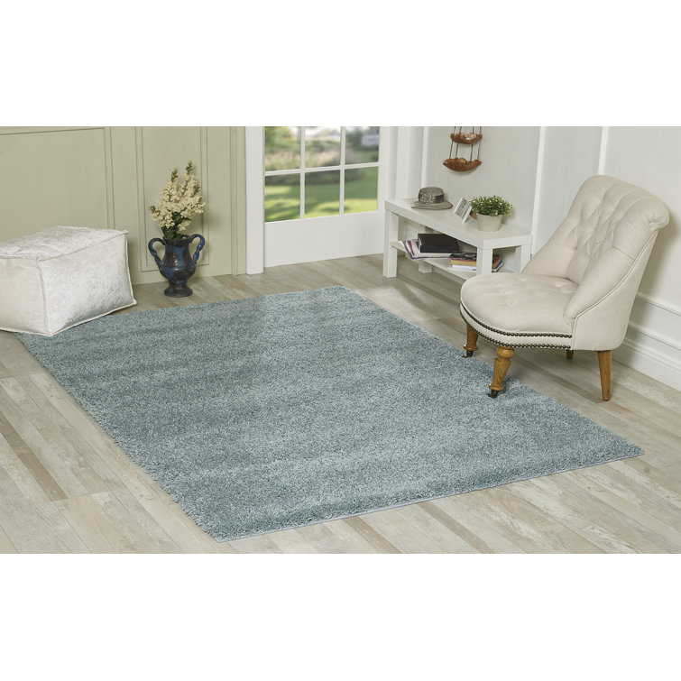 17 Stories Cellon Shaggy Duck Egg Rug Wayfair.co.uk